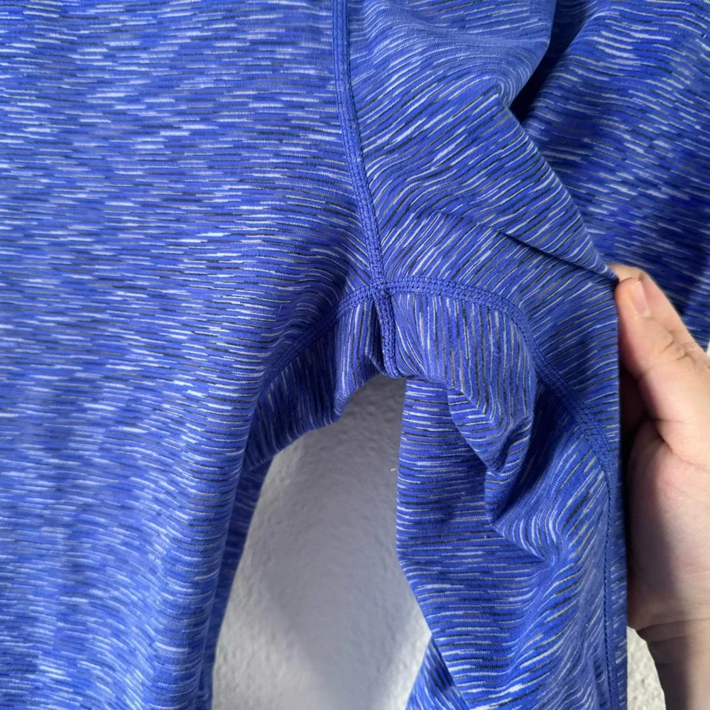 Tuff Athletics Blue Purple Space Dye Sporty High-Waisted Leggings Medium Casual - Picture 8 of 13